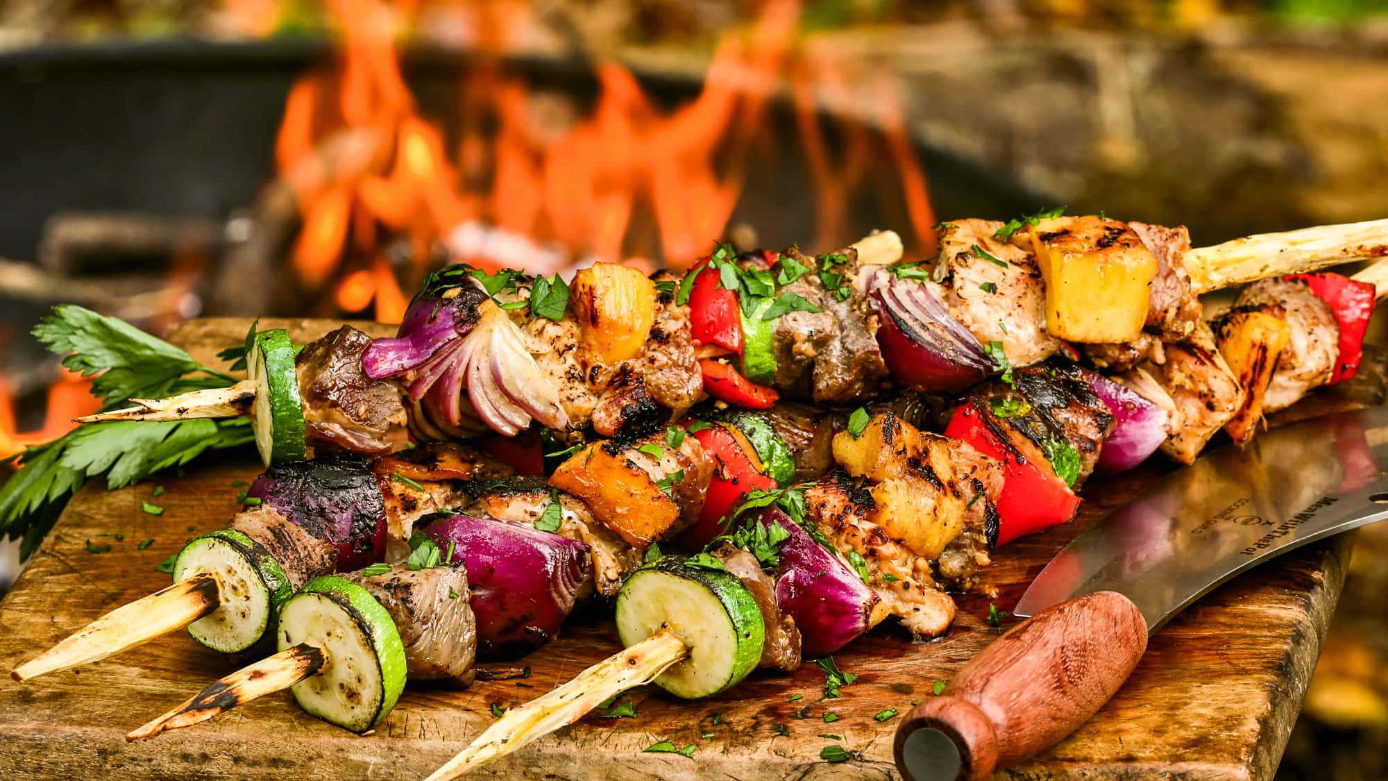 Camp-Cooking-Rezepte-Kebab-mit-K-seso-e-f-r-4-Personen