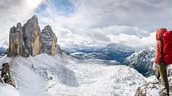 OD 2017 Drei Zinnen Dolomiten Berge Alpen Winter Herbst Wanderer Wandern