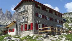 OD 0414 Südtirol Sextener Dolomiten Hütte Rifugio Berti