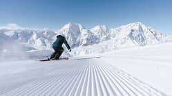 Vinschgau Südtirol Italien Schnee Wintersport Ski fahren Piste