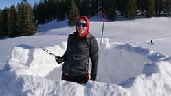 Iglubau - Iglu selbst bauen - Schweizer Alpen - Winter