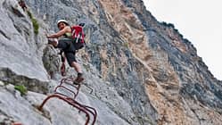 Klettersteig, Gardasee, Trentino, Italien