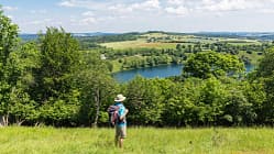 Rheinland-Pfalz Deutschland Wandern Wanderungen Vulkaneifel Maar See Rheinland-Pfalz Deutschland Wandern Wanderungen Vulkaneifel Maar See