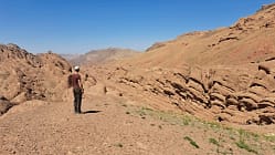 Marokko Nordafrika Wandern Urlaub Wanderung Dades Tal Affenfinger Felsen Canyon des doigts de singe Hoher Atlas Gebirge