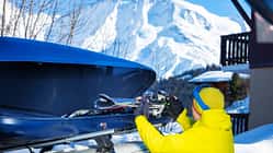 Dachbox Auto Winter Ski