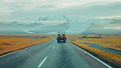 Island Straße Wohnmobil