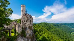 Schloss Lichtenstein, Schwäbische Alb, Frühling Schloss Lichtenstein, Schwäbische Alb, Frühling