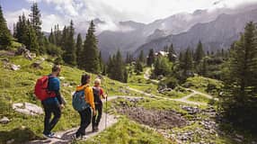 Österreich Vorarlberg Montafon Gauertaler Alpkultur Wandern Rätikon
