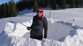 Iglubau - Iglu selbst bauen - Schweizer Alpen - Winter