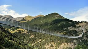 Fußgänger Hängebrücken in Europa - Wanderhighlights - Skywalks - Tibetan-Bridge-of-Canillo-in-Andorra