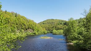 GettyImages/Westend61: Fluss Roer inmitten von grünen Bäumen an einem sonnigen Tag, Simmerath, Eifel, Nordrhein-Westfalen, Deutschland GettyImages/Westend61: Fluss Roer inmitten von grünen Bäumen an einem sonnigen Tag, Simmerath, Eifel, Nordrhein-Westfalen, Deutschland