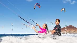 Kitesurfer auf den Kanare Kitesurfer auf den Kanare