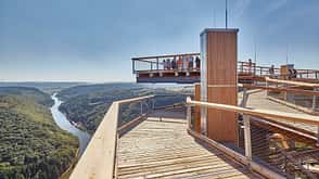 Saaarland,Aussichtsturm,Turm,Wald,Baumwipfelpfad Saarschleife,eak AG,Aussichtspunkt,Holz,Cloef,Orscholz,Bäume,Saarschleife,Pfad,Baumwipfelpfad,Mettlach,Attraktion,Holzbau,Holzturm Baumwipfelpfad Saarschleife