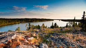 Großer Sklavensee, Nordwest-Territorien in Kanada, Great Slave Lake Canada Großer Sklavensee, Nordwest-Territorien in Kanada, Great Slave Lake Canada