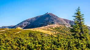 Tschechien Polen Berge Gebirge Gipfel Schneekoppe Sněžka 1603 m Riesengebirge Tschechien Polen Berge Gebirge Gipfel Schneekoppe Sněžka 1603 m Riesengebirge