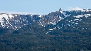 Tschechien Riesengebirge Schneegrubenbaude Sniezne Kotly für das Hohe Rad Tschechien Riesengebirge Schneegrubenbaude Sniezne Kotly für das Hohe Rad