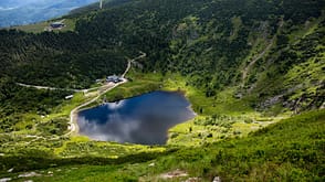 Tschechien Riesengebirge Maly Staw für den Mittagsberg Polen Tschechien Riesengebirge Maly Staw für den Mittagsberg Polen