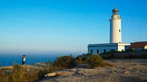 Spanien Balearische Inseln Far de la Mola, Formentera Leuchtturm Meer Wandern Urlaub Spanien Balearische Inseln Far de la Mola, Formentera Leuchtturm Meer Wandern Urlaub