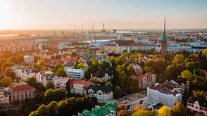 Finnland Helsinki Drohne Aussicht Stadt Finnland Helsinki Drohne Aussicht Stadt