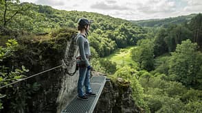 Rheinland-Pfalz Deutschland Wandern Wanderungen Westerwald Klettersteig