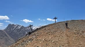 Marokko Nordafrika Wandern Urlaub Wanderung Oukaimeden Hoher Atlas Gebirge Ausblick Toubkal Skilift