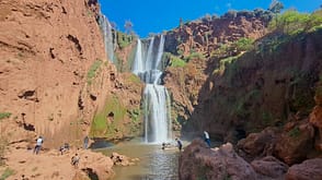 Marokko Nordafrika Wandern Urlaub Wanderung Ouzoud Wasserfall Mittlerer Atlas Gebirge