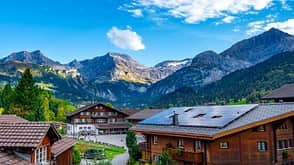 Lauenen, Berner Oberland, Schweiz, Bergsteigerdorf