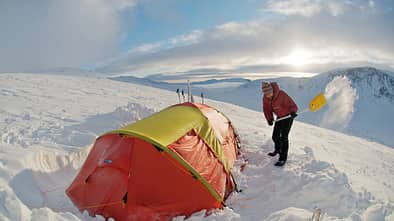 OD Pulka Norwegen Zelten Schnee Wintercamping