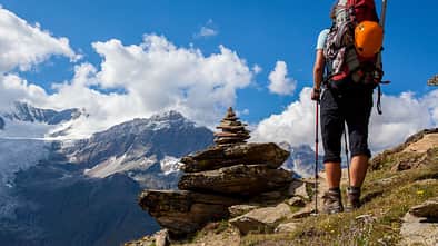 OD 2018 Schweiz Wallis Berge Bergtour Wandern Wanderer