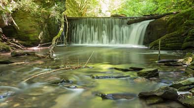 od-2016-hunsrueck-Wanderer-im-Baybachtal7-natur Traumschleife Baybachklamm (jpg)