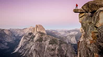 Wanderer im Yosemite National Park, California, USA