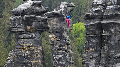 Klettern am Fels - Elbsandstein