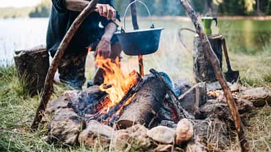Kochen am Lagerfeuer