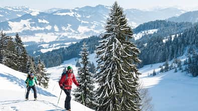 Bregenzerwald Vorarlberg Österreich Wandern Urlaub Berge Ski Skitour Winter Schnee Tristenkopf Sibratsgfäll