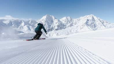 Vinschgau Südtirol Italien Schnee Wintersport Ski fahren Piste