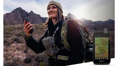 Garmin Montana Serie  710i und 760i Outdoor Navigationsgeräte im Großformat inReach GPS Gerät