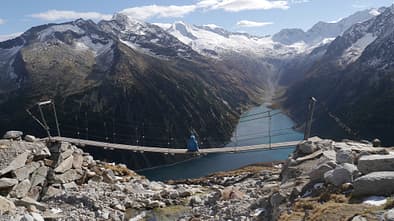 Blick auf den Schlegeisspeicher, Österreich