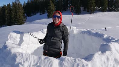Iglubau - Iglu selbst bauen - Schweizer Alpen - Winter