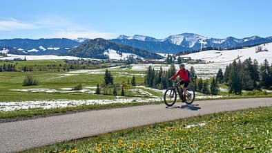 Mountainbiken im Allgäu - im Frühling