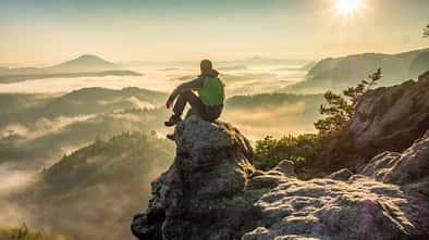 Wandern in Sachsen - Sächsische Schweiz - zwischen Felsen im Elbsandsteingebirge Wandern in Sachsen - Sächsische Schweiz - zwischen Felsen im Elbsandsteingebirge