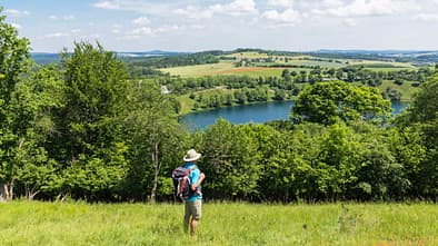 Rheinland-Pfalz Deutschland Wandern Wanderungen Vulkaneifel Maar See