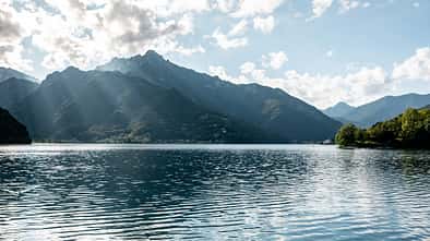 Wandern beim Lago di Ledro, Italien