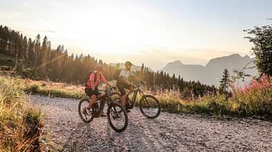 Mountainbiken im Eggental, Südtirol