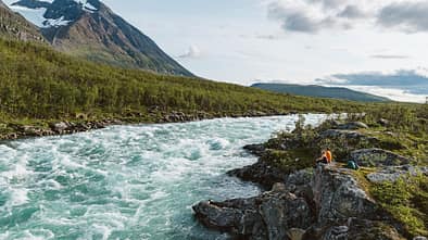 Treparksmötet, in der Wildnis Nordschwedens