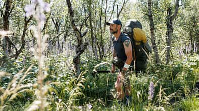 Stefan Liebezeit auf dem Pilgerweg Olavsleden in Norwegen