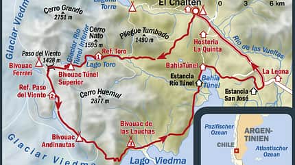 OD 1216 Patagonien Map Karte OD 1216 Patagonien Map Karte