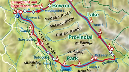 OD 1210 Kanada Bowron Lakes_Karte (jpg) OD 1210 Kanada Bowron Lakes_Karte (jpg)
