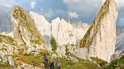 OD 1115 Woman Südtirol Dolomiten Pieralongia Felsen OD 1115 Woman Südtirol Dolomiten Pieralongia Felsen