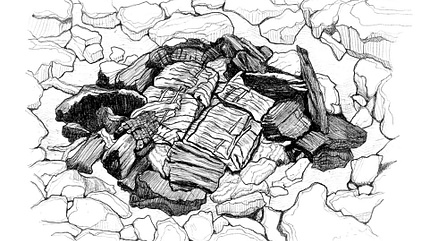 OD 0318 Know How Fisch am Feuer Glut Illustration OD 0318 Know How Fisch am Feuer Glut Illustration