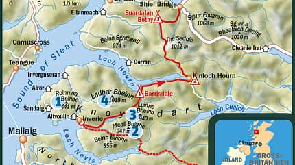 OD 0116 Knoydart Schottland Karte